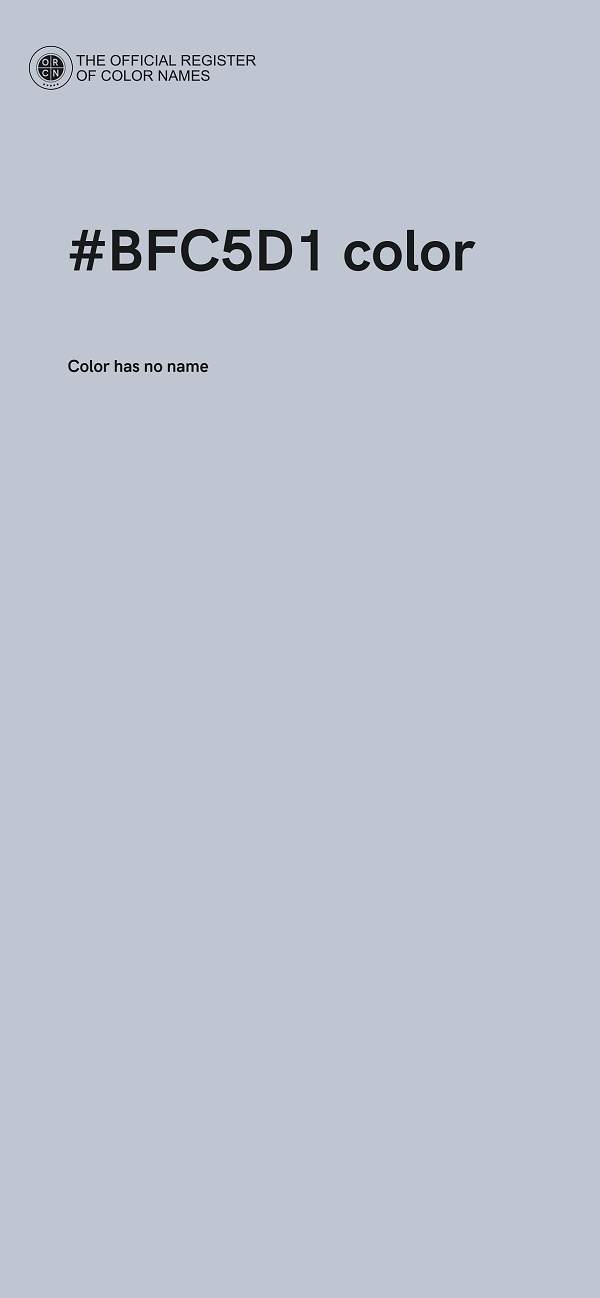 #BFC5D1 color image