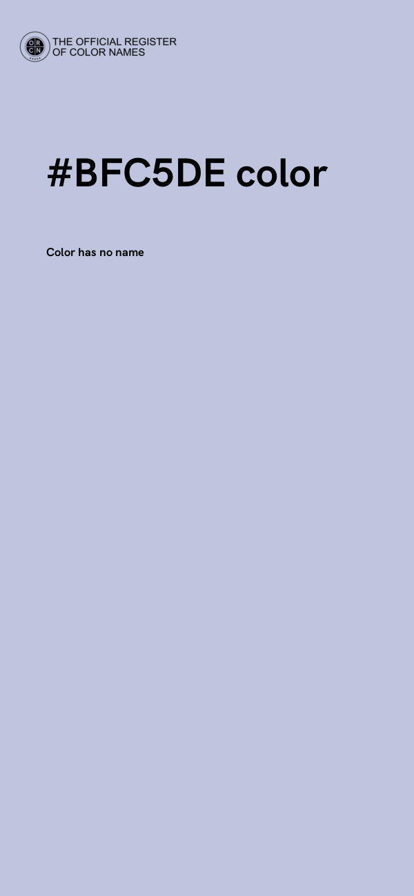 #BFC5DE color image