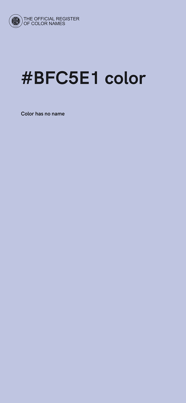 #BFC5E1 color image