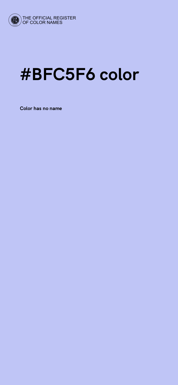 #BFC5F6 color image