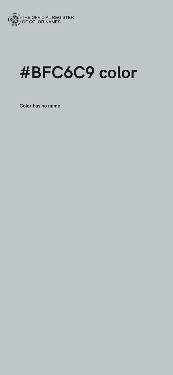 #BFC6C9 color image