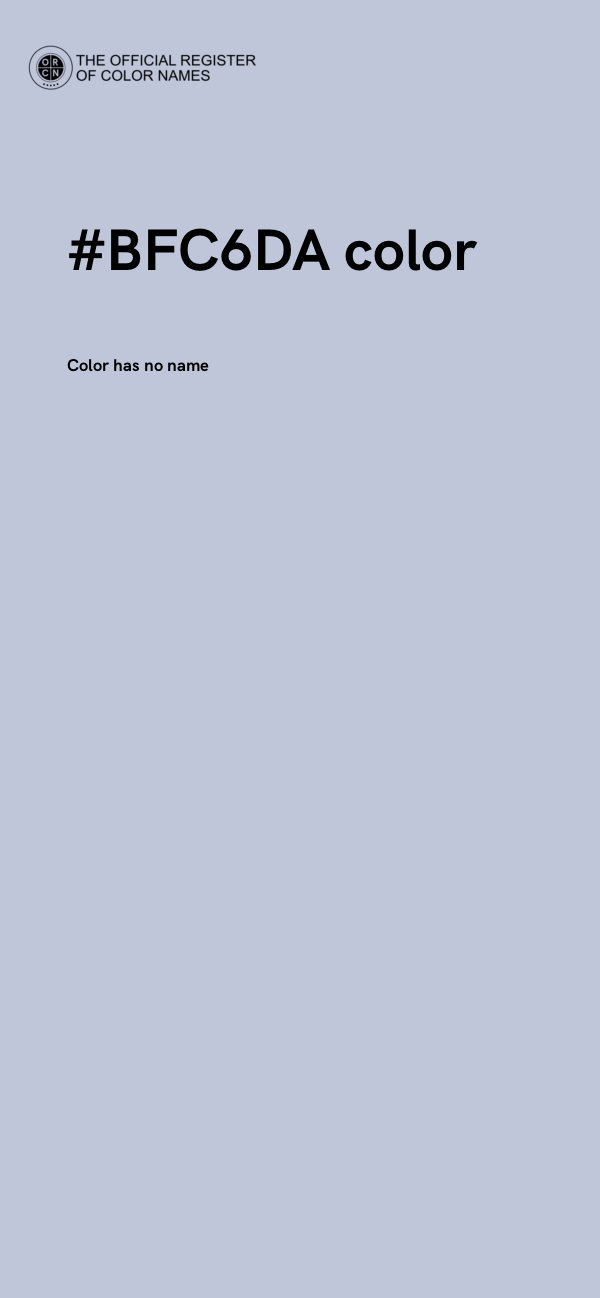#BFC6DA color image