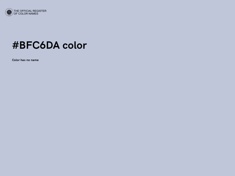 #BFC6DA color image