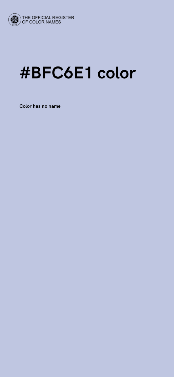 #BFC6E1 color image