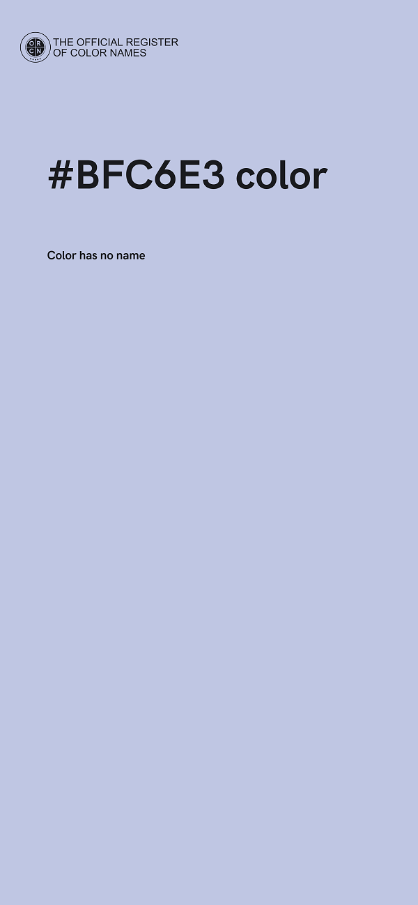 #BFC6E3 color image