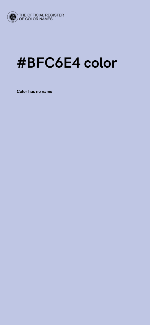 #BFC6E4 color image