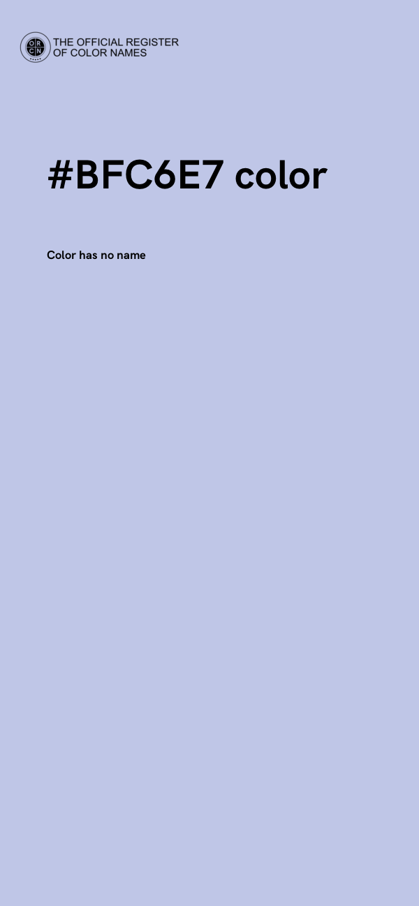 #BFC6E7 color image