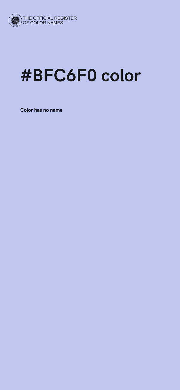#BFC6F0 color image