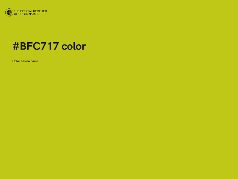 #BFC717 color image