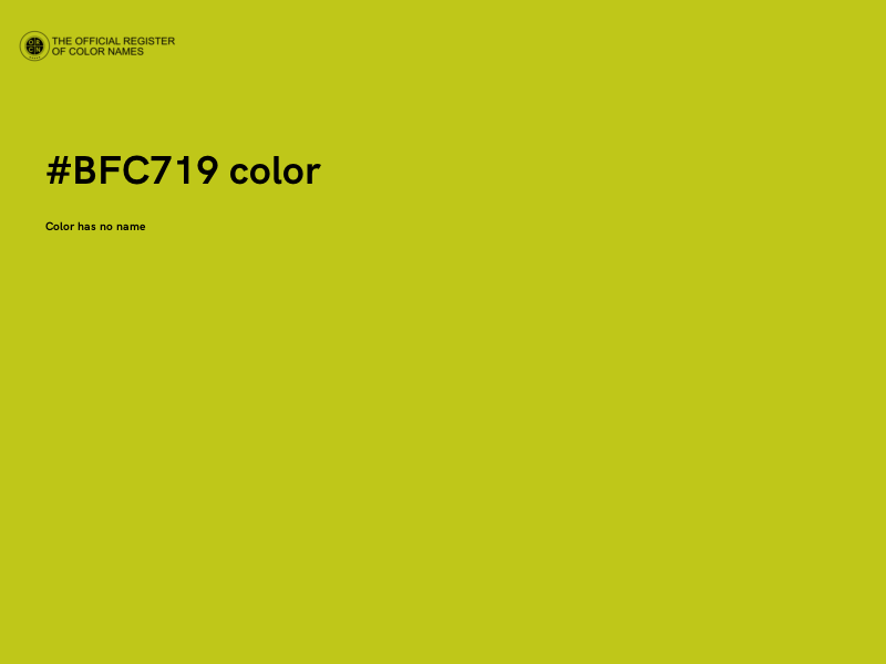 #BFC719 color image