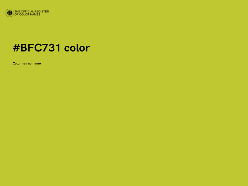 #BFC731 color image