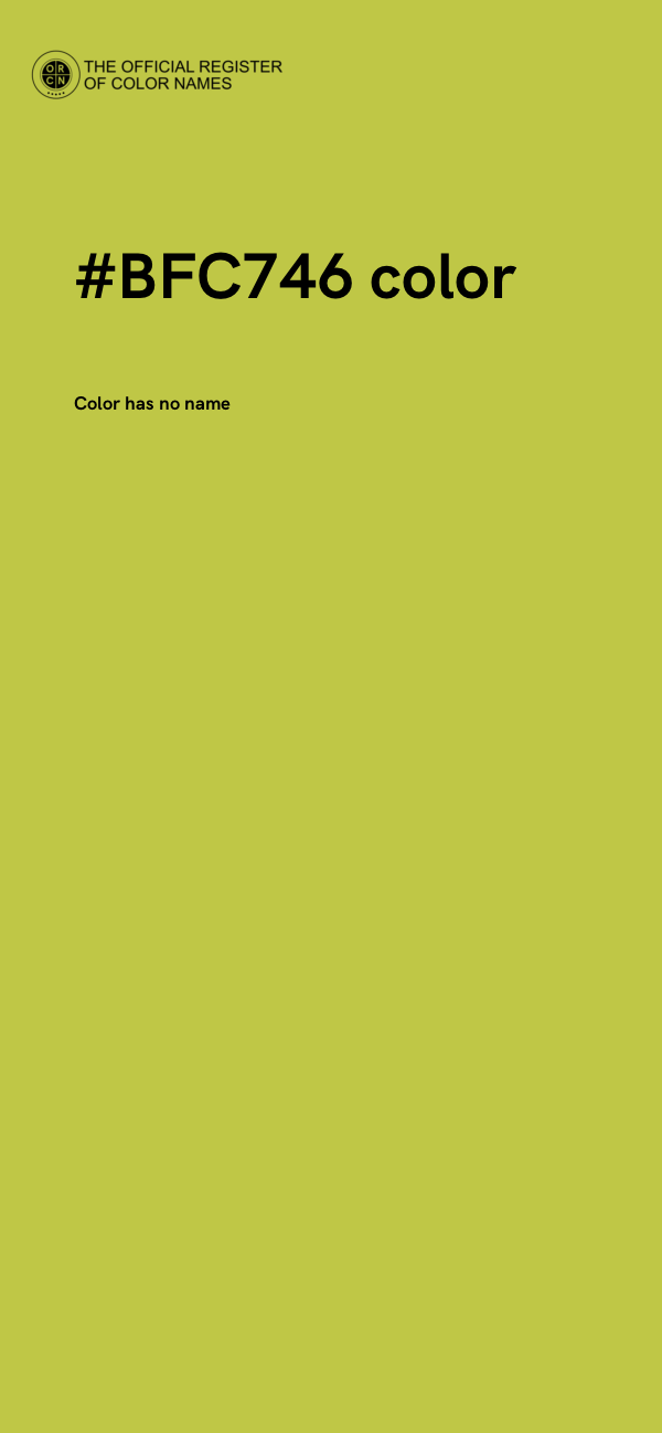 #BFC746 color image