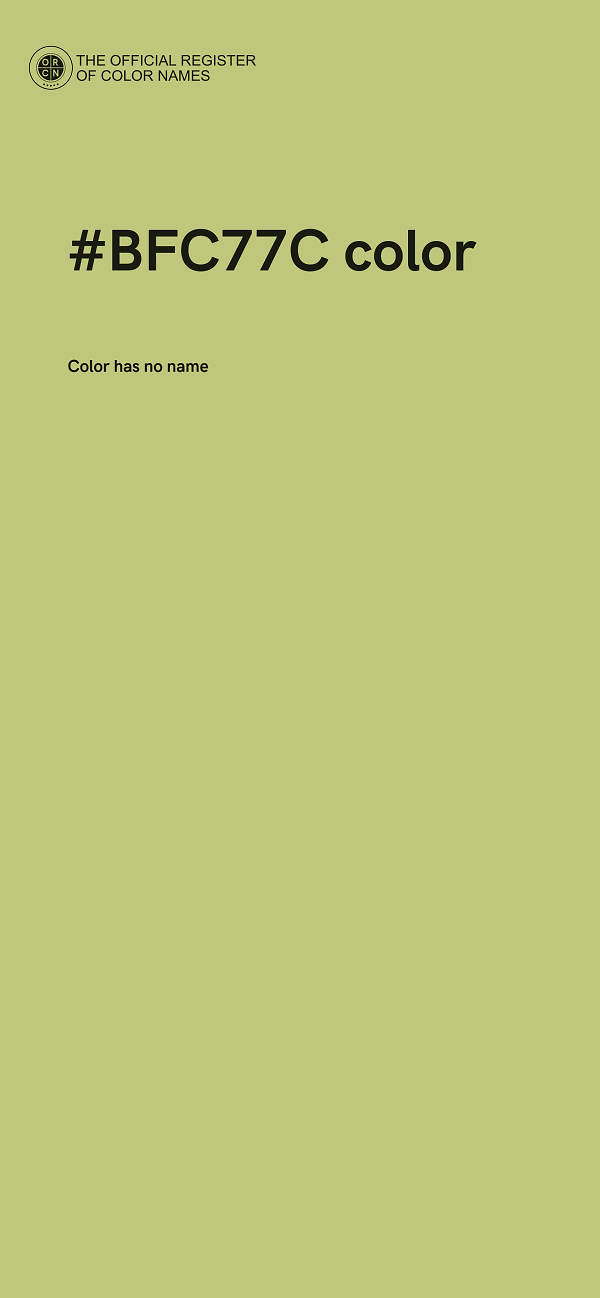 #BFC77C color image