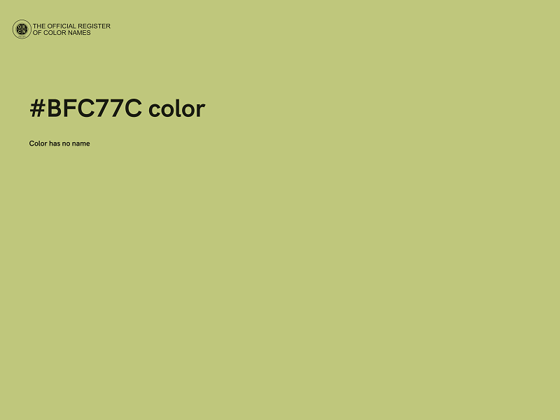 #BFC77C color image