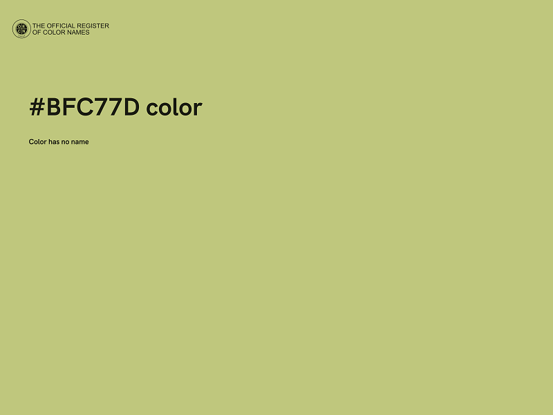 #BFC77D color image