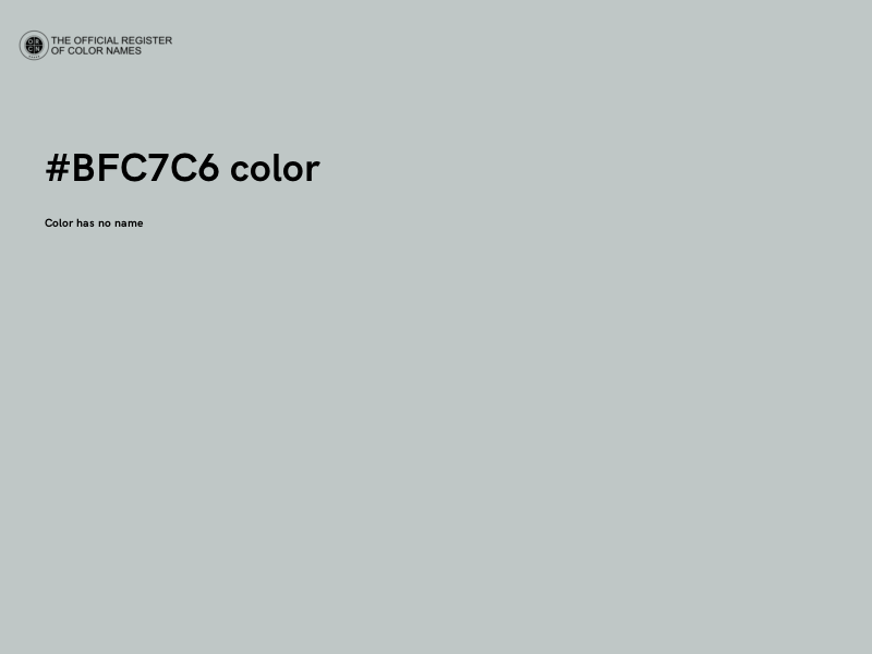 #BFC7C6 color image