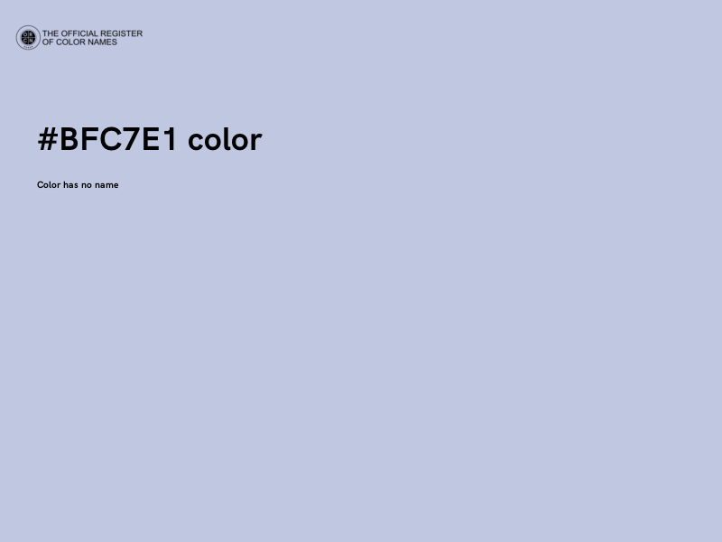 #BFC7E1 color image