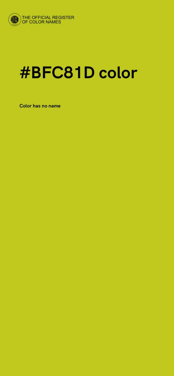 #BFC81D color image