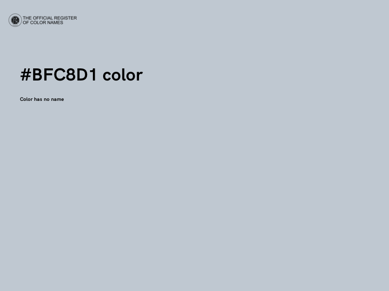 #BFC8D1 color image