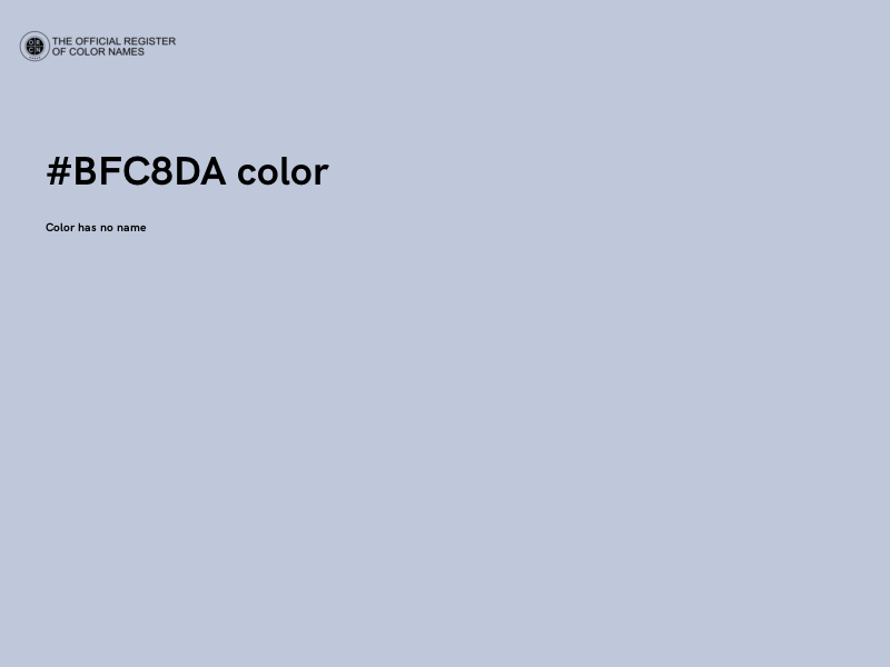 #BFC8DA color image