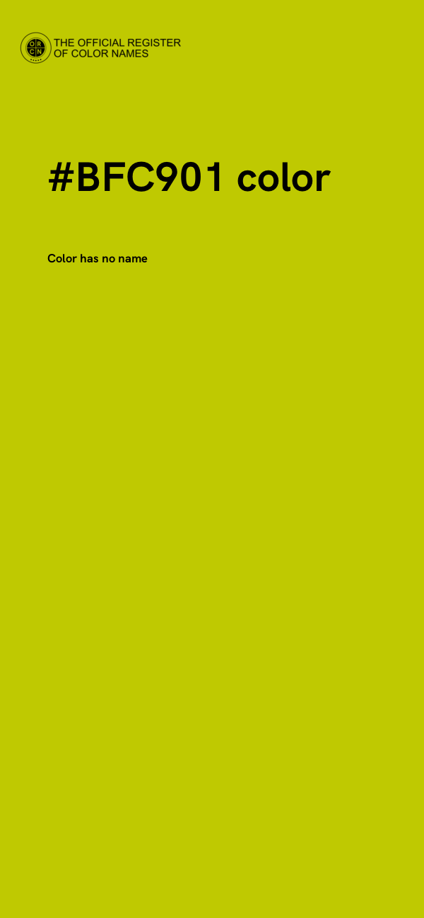 #BFC901 color image