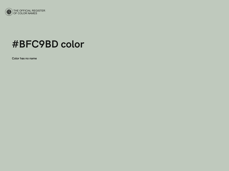 #BFC9BD color image