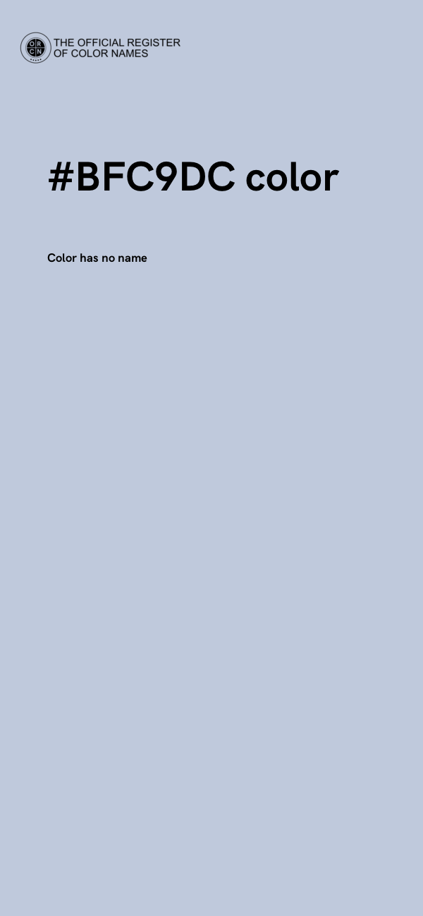 #BFC9DC color image