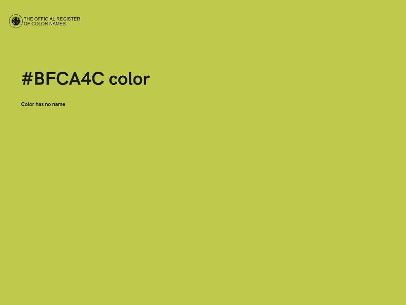 #BFCA4C color image