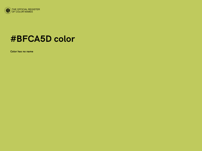 #BFCA5D color image