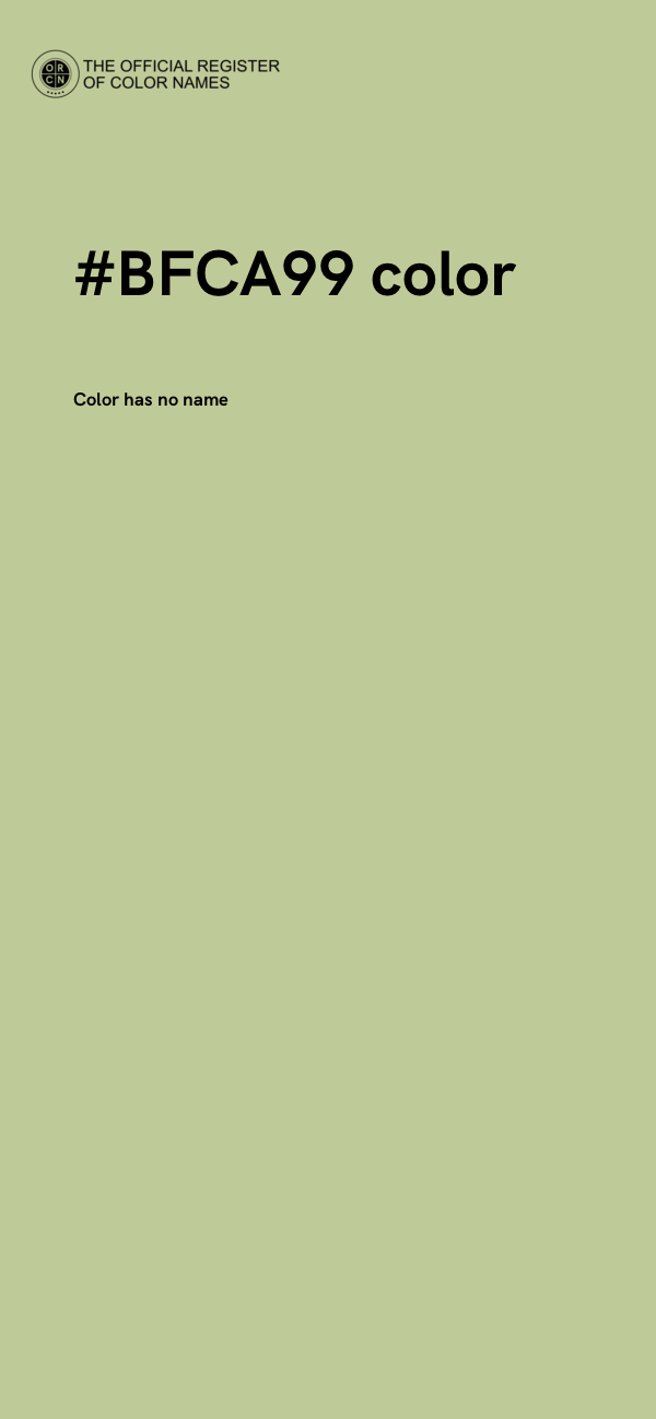 #BFCA99 color image