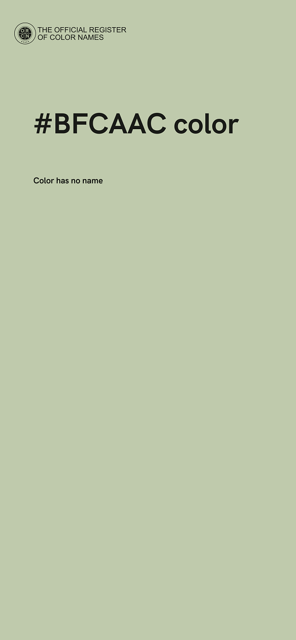 #BFCAAC color image