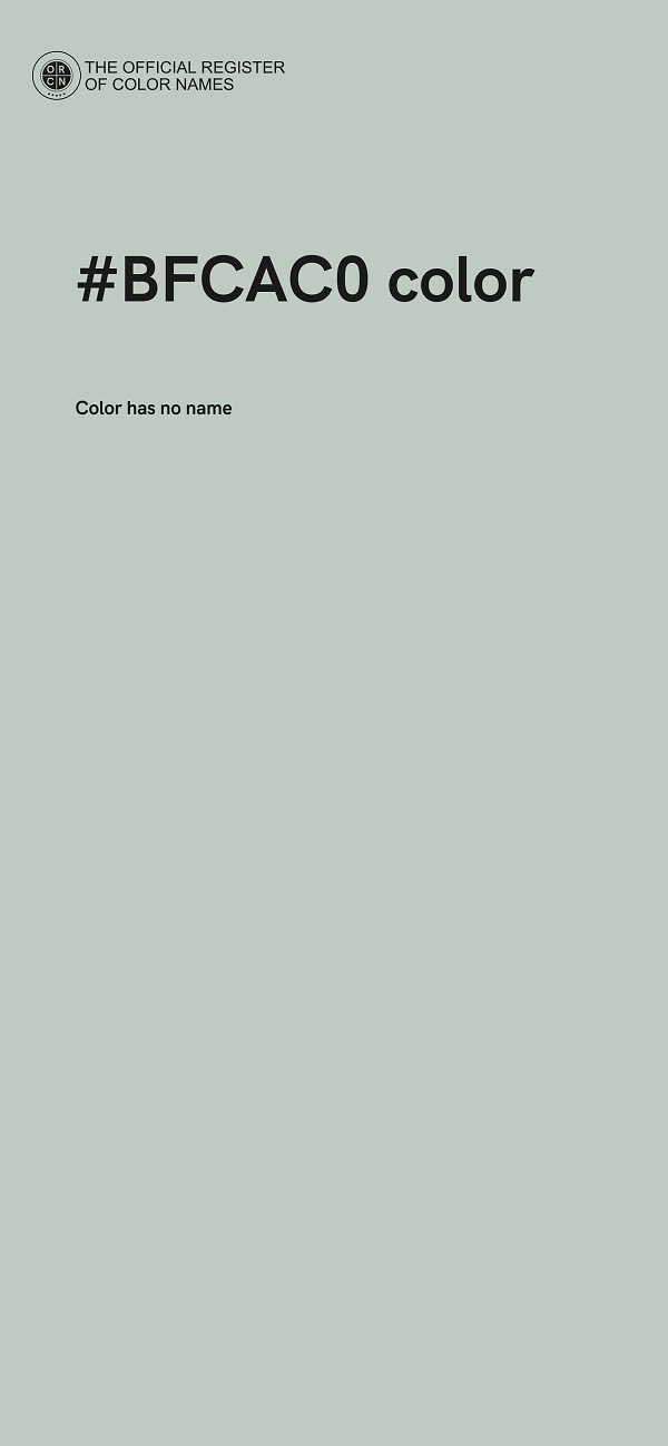 #BFCAC0 color image