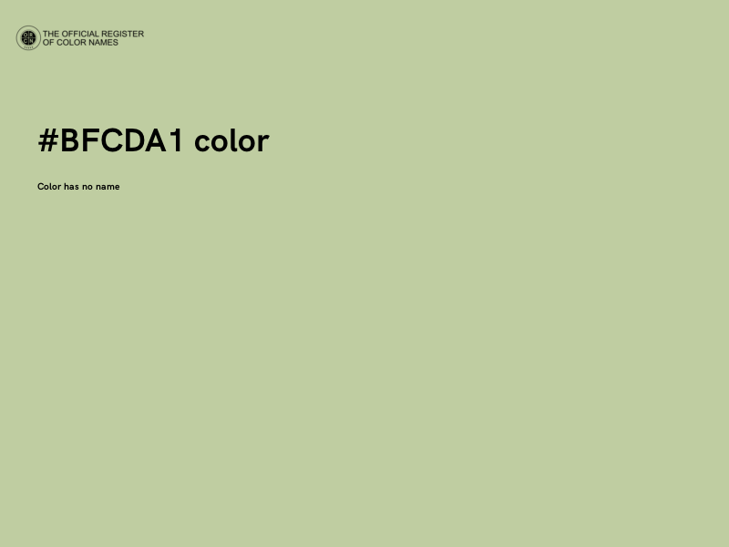 #BFCDA1 color image