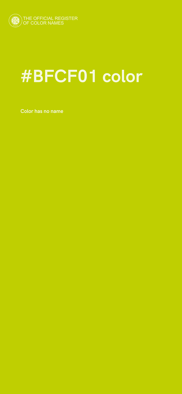 #BFCF01 color image