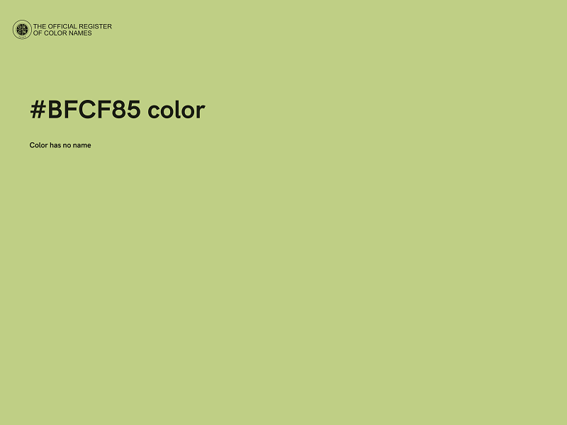 #BFCF85 color image