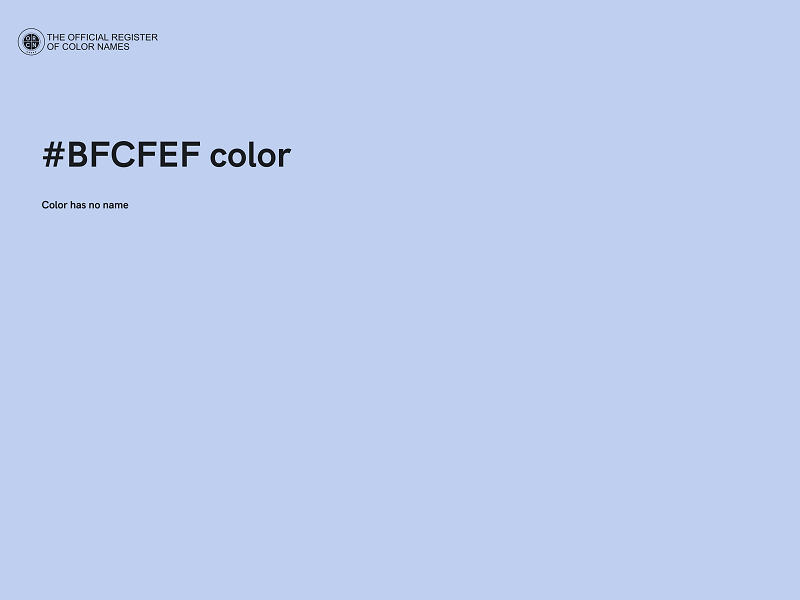 #BFCFEF color image