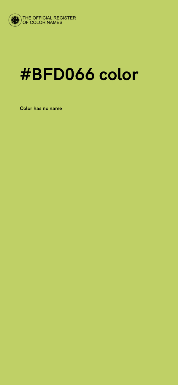 #BFD066 color image