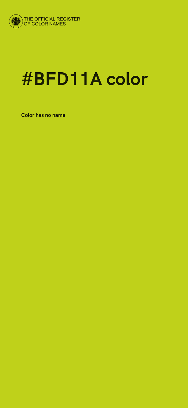 #BFD11A color image
