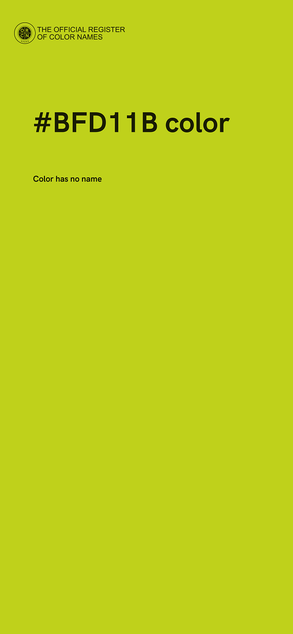 #BFD11B color image