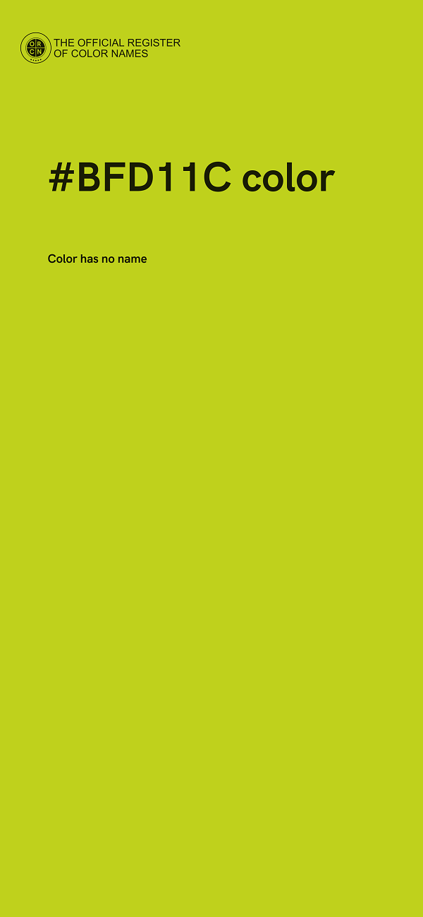 #BFD11C color image