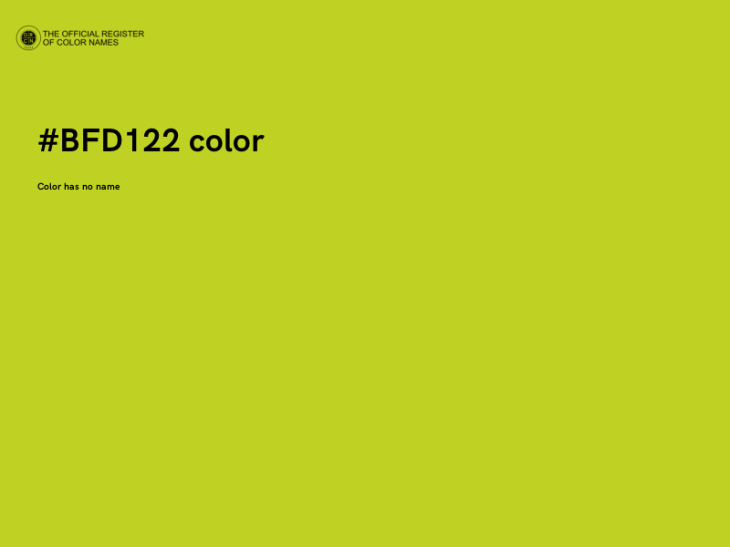 #BFD122 color image
