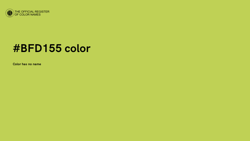 #BFD155 color image