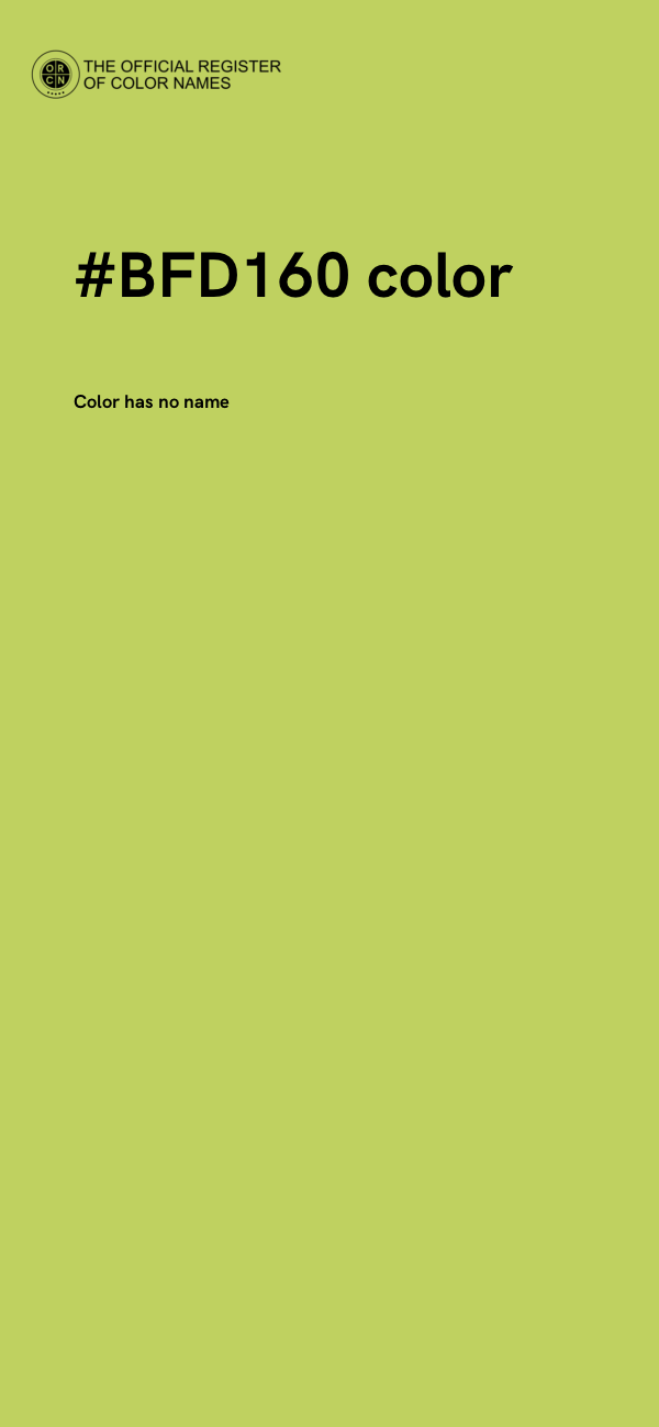 #BFD160 color image