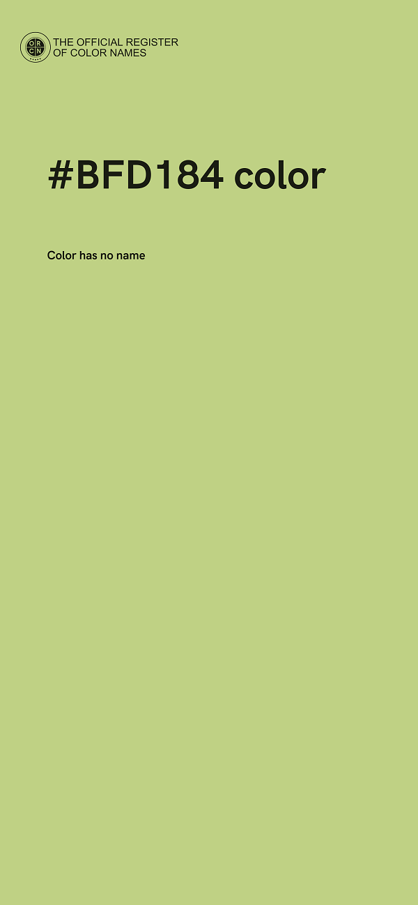 #BFD184 color image