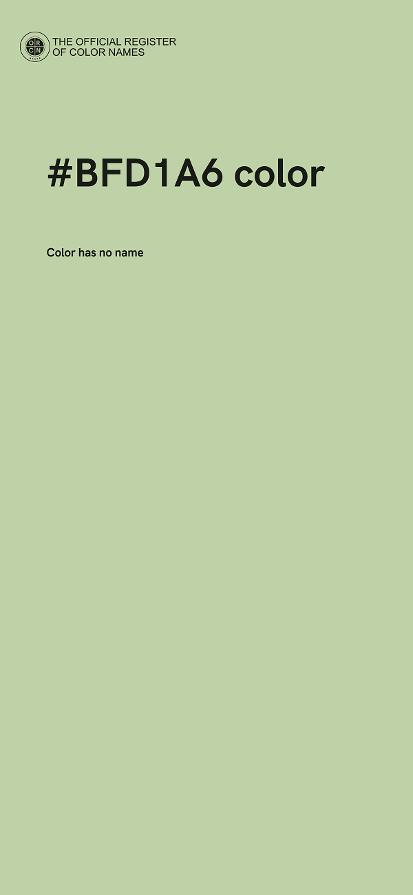 #BFD1A6 color image