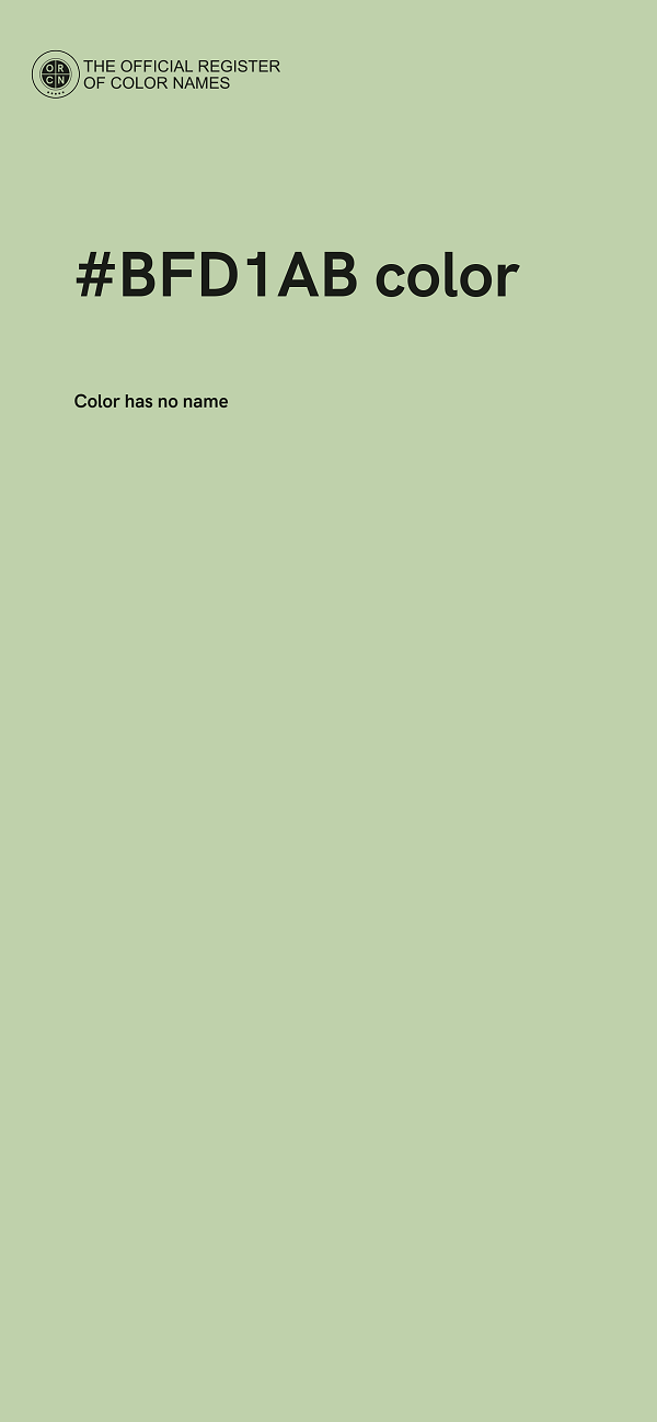 #BFD1AB color image