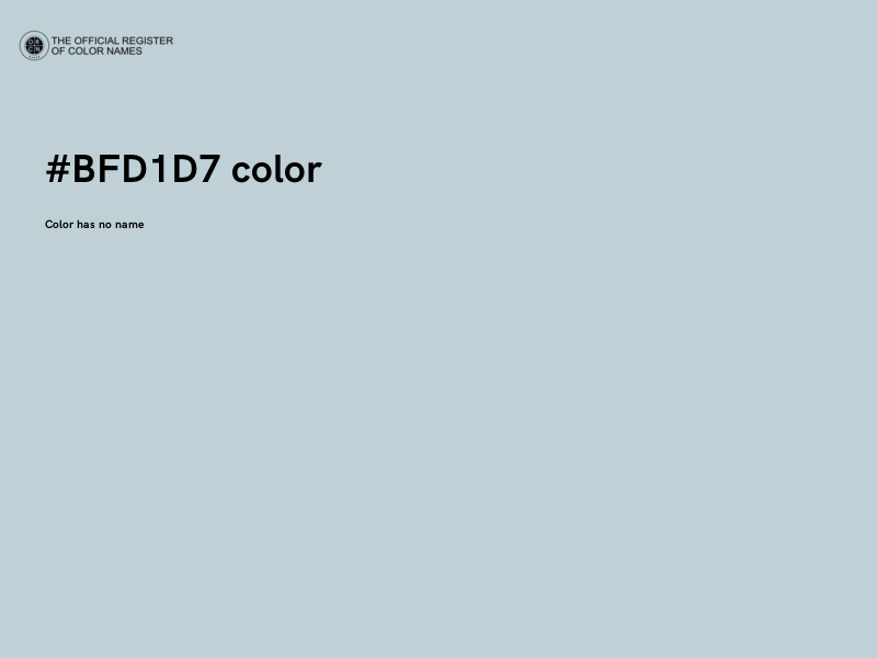 #BFD1D7 color image