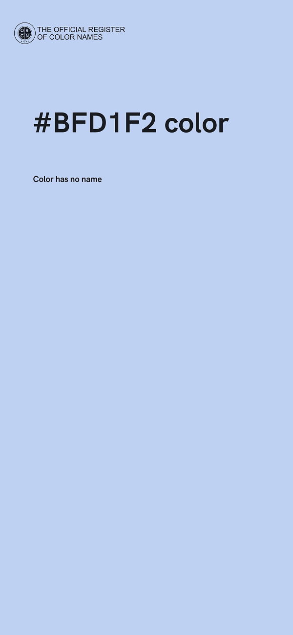 #BFD1F2 color image