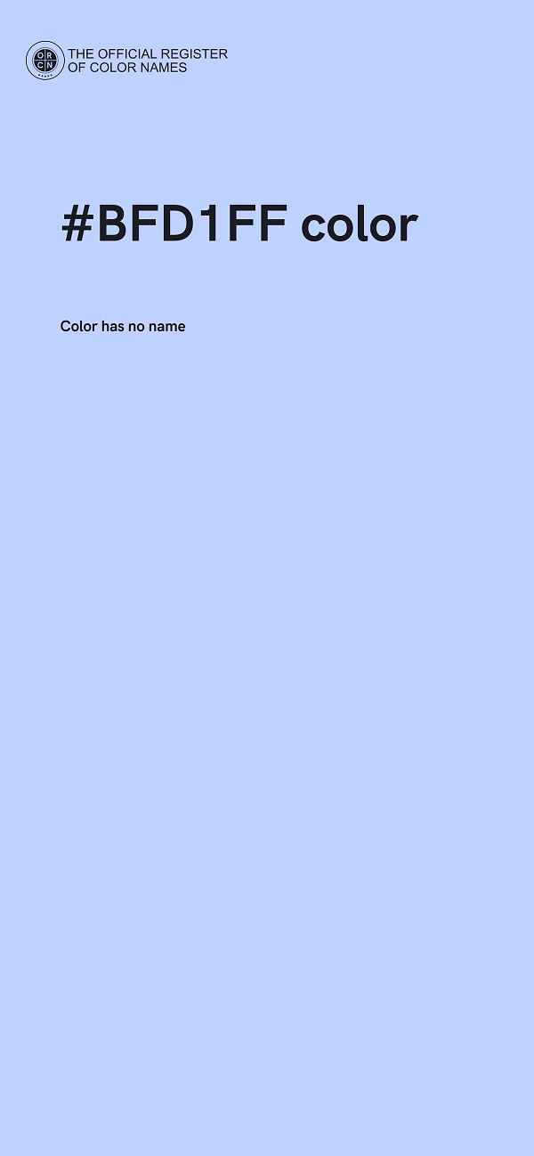 #BFD1FF color image