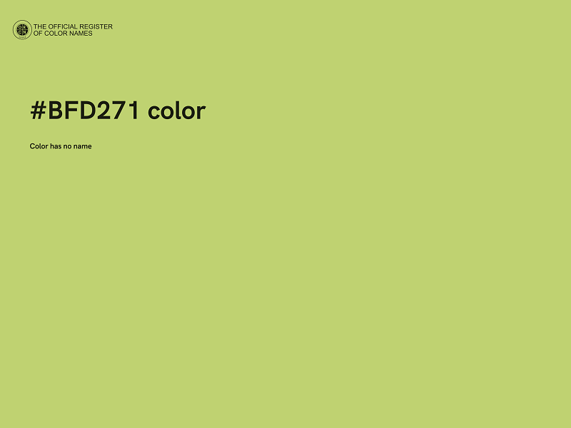 #BFD271 color image